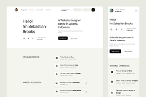 Brooks - Portfolio Website Template