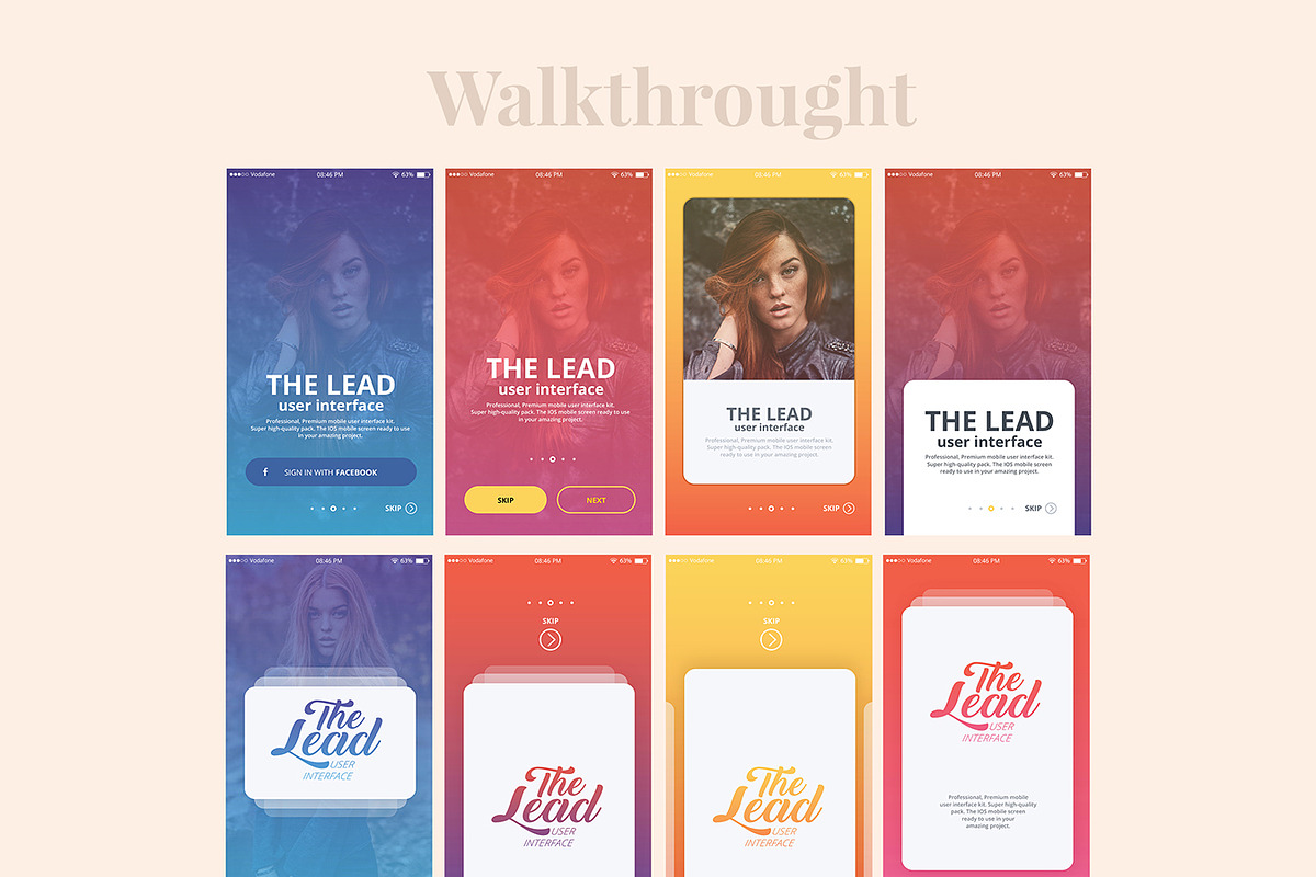 THE LEAD User Interface, an iPhone Mockup by Sladedesign (Photo 6 of 8)