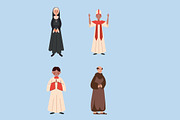 Catholic Clergy Illustration Set, a Person Illustration by studiogstock (Thumbnail 2 of 3)