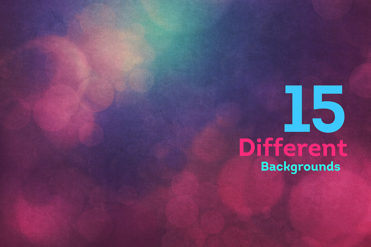 15 Bokeh Grunge Backgrounds V4 preview 3