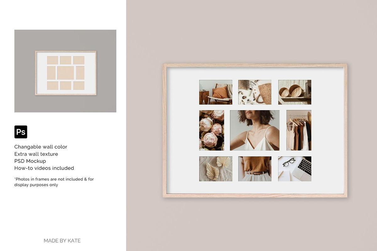 Collage Picture Frame Mockups Bundle, a Mockup by Kate Roubin (Photo 3 of 10)