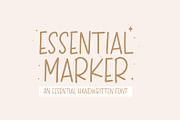 Essential Marker An Essential Font, a Handwritten Font by Prestige Artsy Studio (Thumbnail 1 of 8)