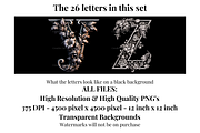 Gothic Silver Rose Alphabet Letters, a Decorative Illustration by Creative Art By SamM (Thumbnail 5 of 10)