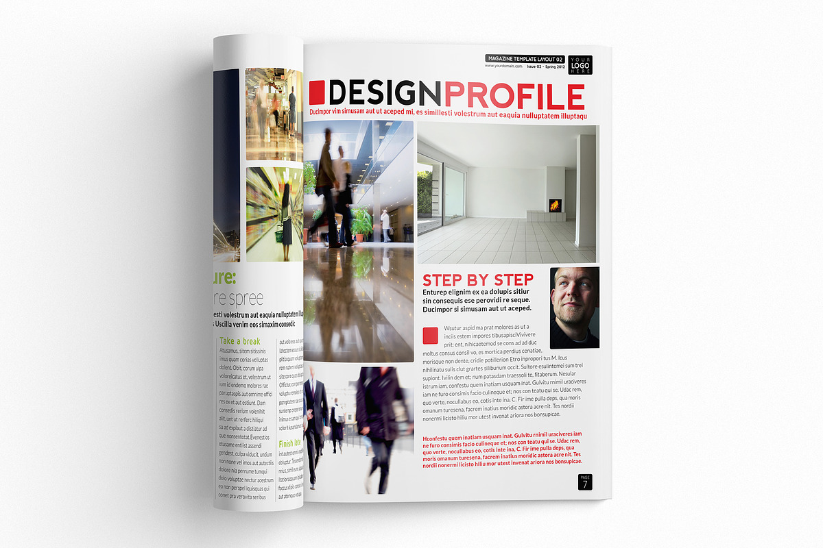 Magazine Template InDesign 02, a Magazine Template by Love Graphic Design (Photo 6 of 36)