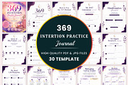 369 Intention Practice Journal., a Stationery Template by Shumaya (Thumbnail 1 of 5)