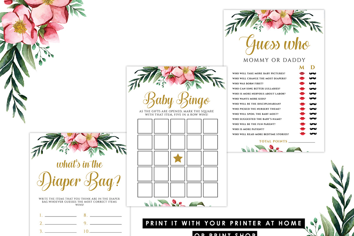 Bingo Baby Shower Games, a Graphic by Wow Designs (Photo 3 of 5)