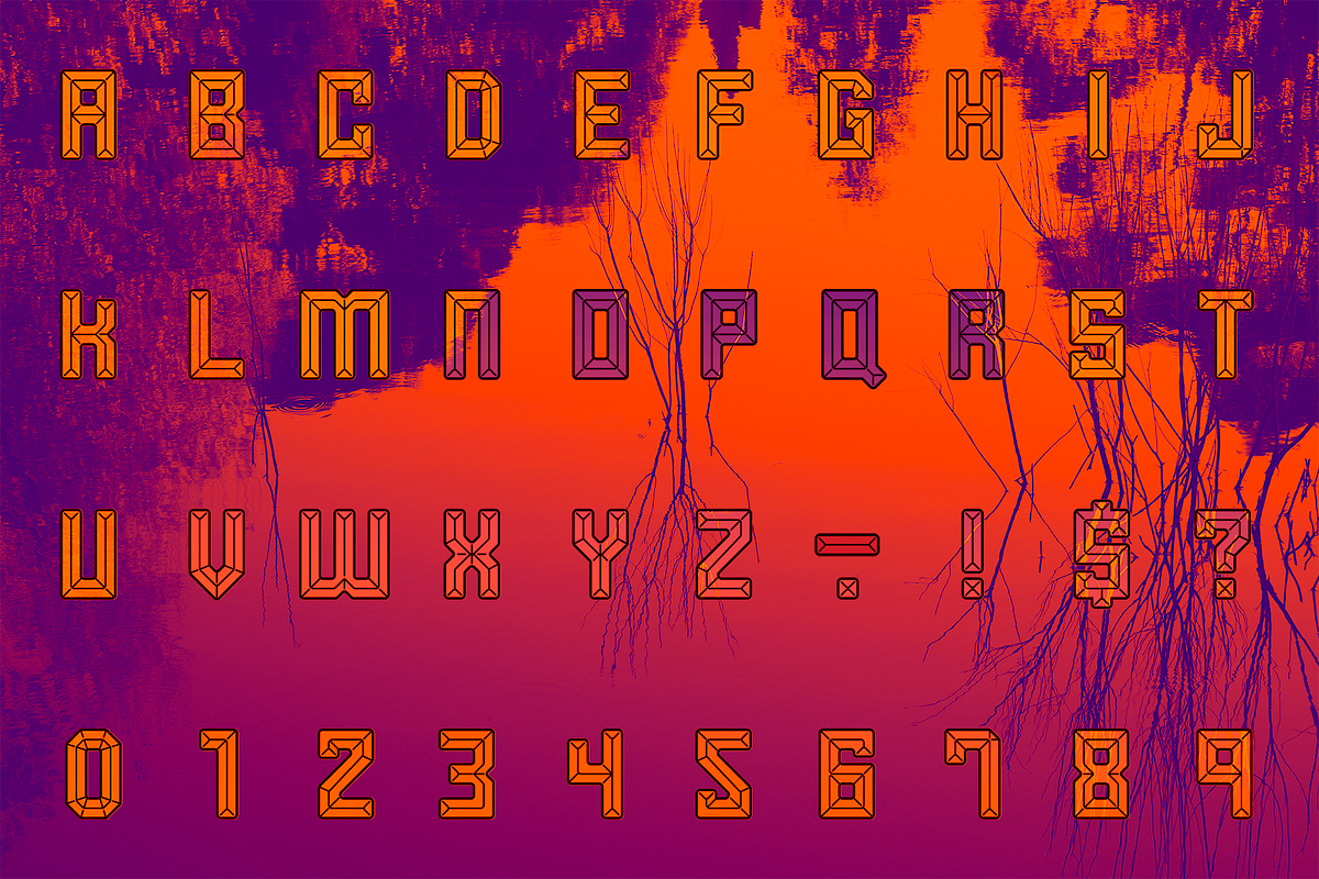 Soft Facets Font preview 5