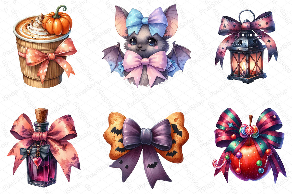 Halloween Coffee Cup Clipart Bundle, an Illustration by DreamPrint404 (Photo 3 of 6)