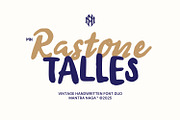MN Rastone Talles - Font Duo, a Handwritten Font by Mantra Naga (Thumbnail 1 of 17)