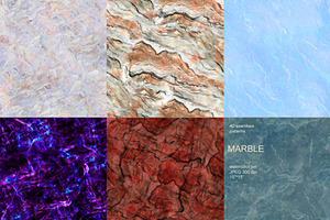 40 Marble Seamless Watercolor Pack