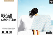 Beach Towel Mock-up, a Product Mockup by Mocca Mockups Store (Thumbnail 1 of 9)
