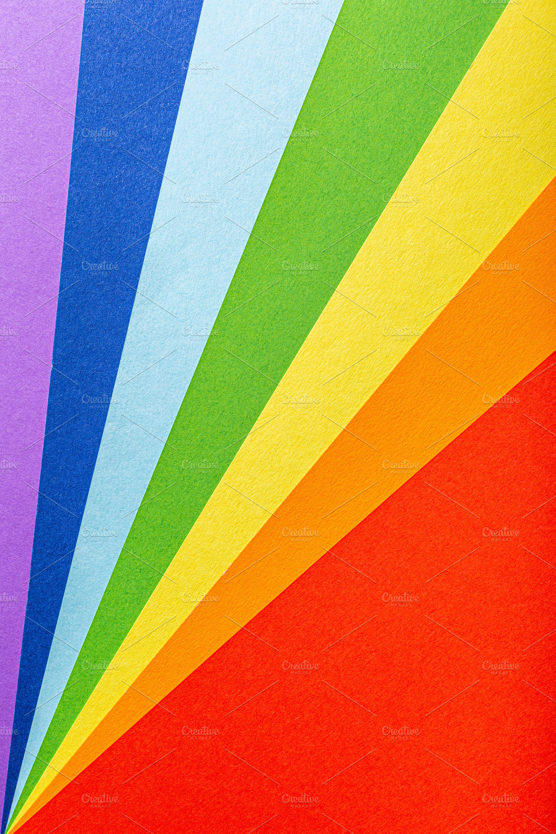 Paper rainbow colored rays stripes featuring rainbow, background, and copy, an Abstract Photo by Iryna Melnyk Photography