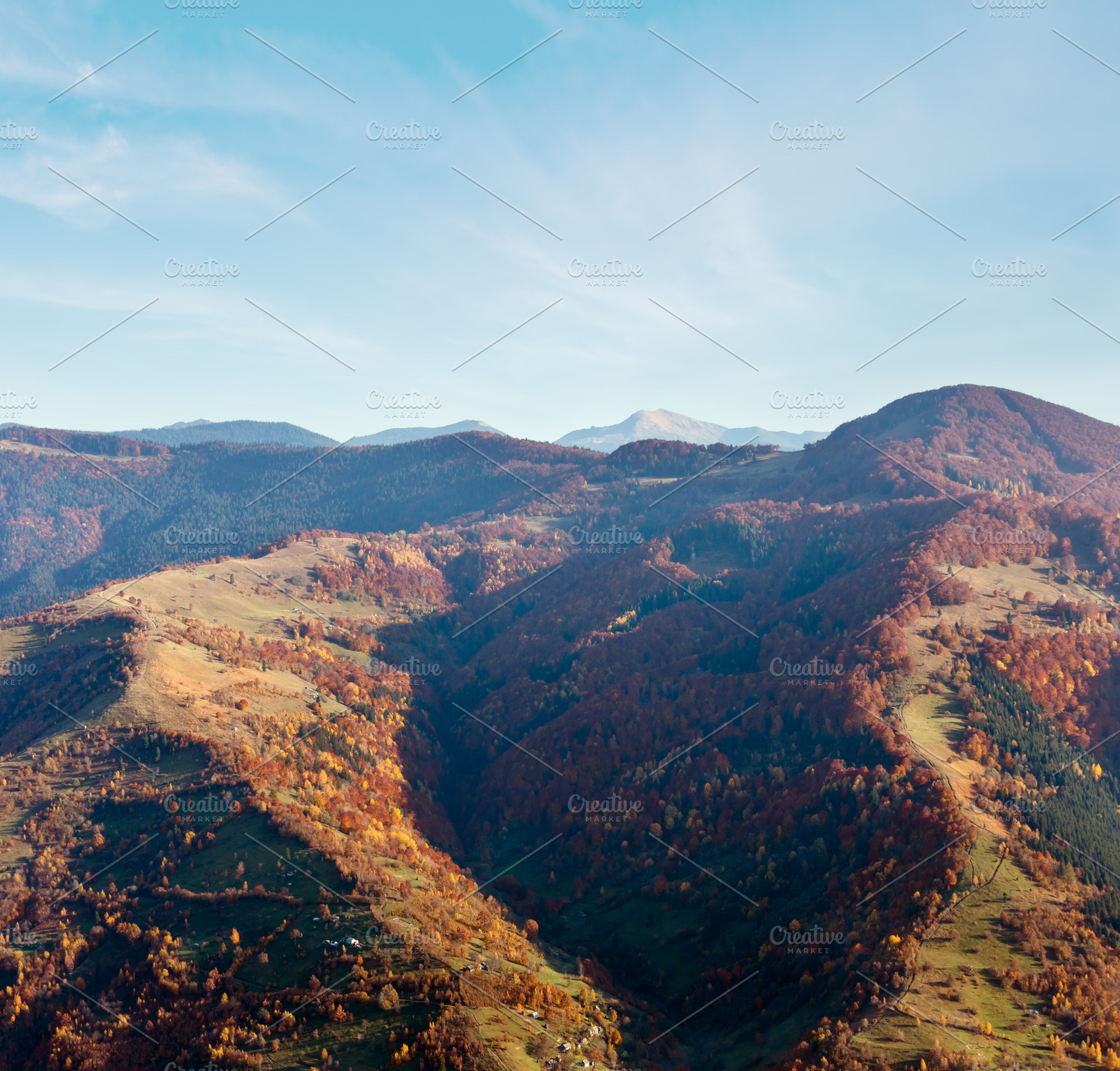 Autumn Carpathian mountain, Ukraine, a Nature Photo by YuriyB