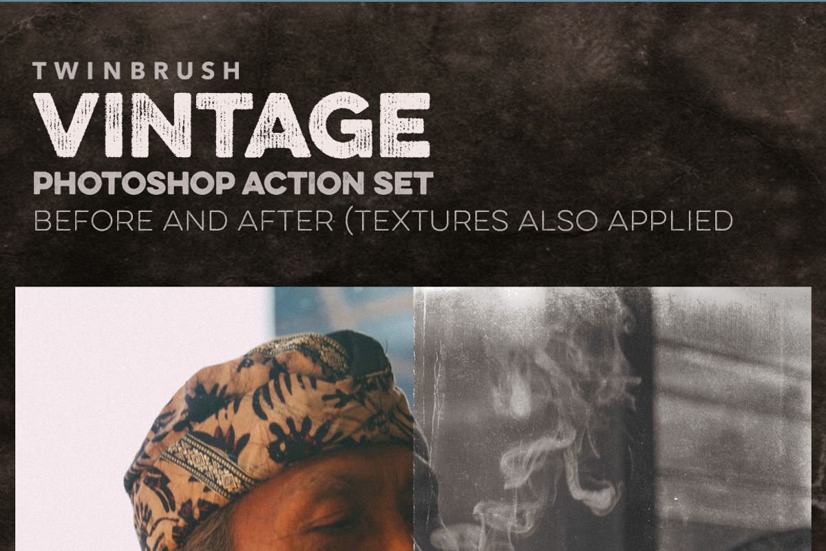 Vintage Effect Photoshop Action Set, an Action Add-On by Twinbrush (Photo 4 of 8)