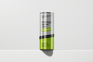 Energy Drink Can Mockup