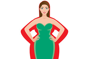 Woman after successful weight loss