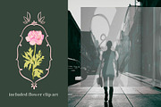 Art Nouveau Peonies Pattern, a Pattern Graphic by PaperJamLab (Thumbnail 5 of 8)