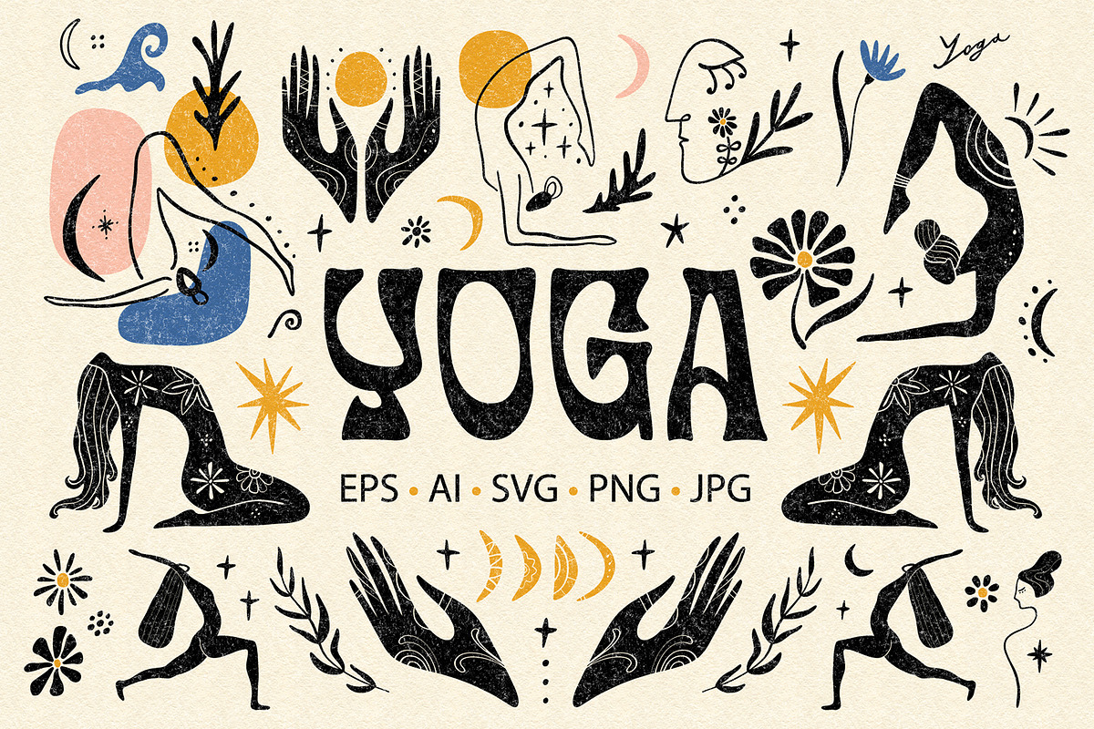 Yoga Bundle, a Healthcare Illustration by Annie Konst (Photo 1 of 18)