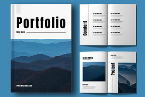 Portfolio Magazine Template Layout