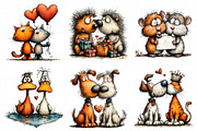Whimsical Valentine Animal Couples C, an Illustration by Daily.Designs (Thumbnail 8 of 8)