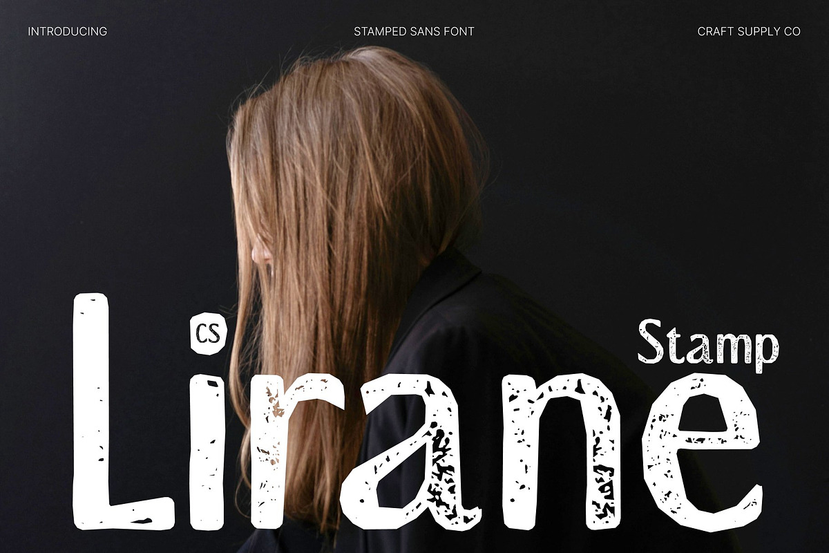 CS Lirane Stamp, a Sans Serif Font by Craft Supply Co. (Photo 1 of 8)