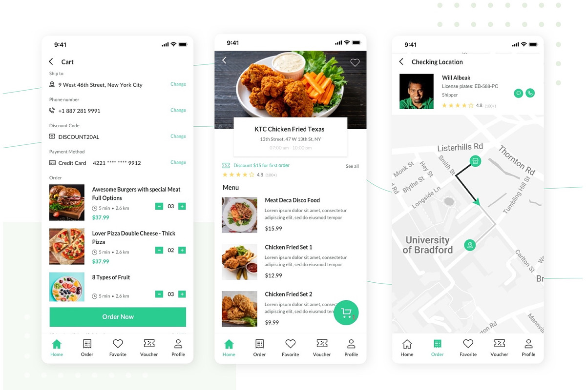 Food Order Delivery Mobile App UI Ki, an App Template by Capi Product (Photo 3 of 9)
