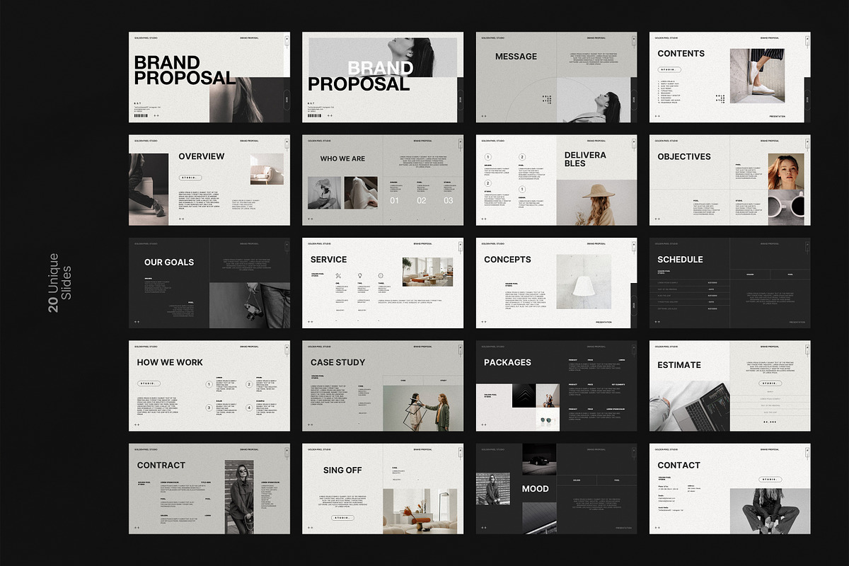 Brand Proposal Template, a Presentation Template by GoldenPixelStudio (Photo 10 of 10)