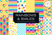 Rainbows & Smiles Pattern Collection, a Pattern Graphic by Rxmi Studio (Thumbnail 1 of 10)