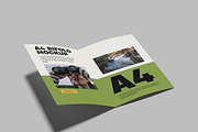 A4 Bi-Fold Brochure Mockup, an Advertising Mockup by safrizalstudio (Thumbnail 6 of 13)