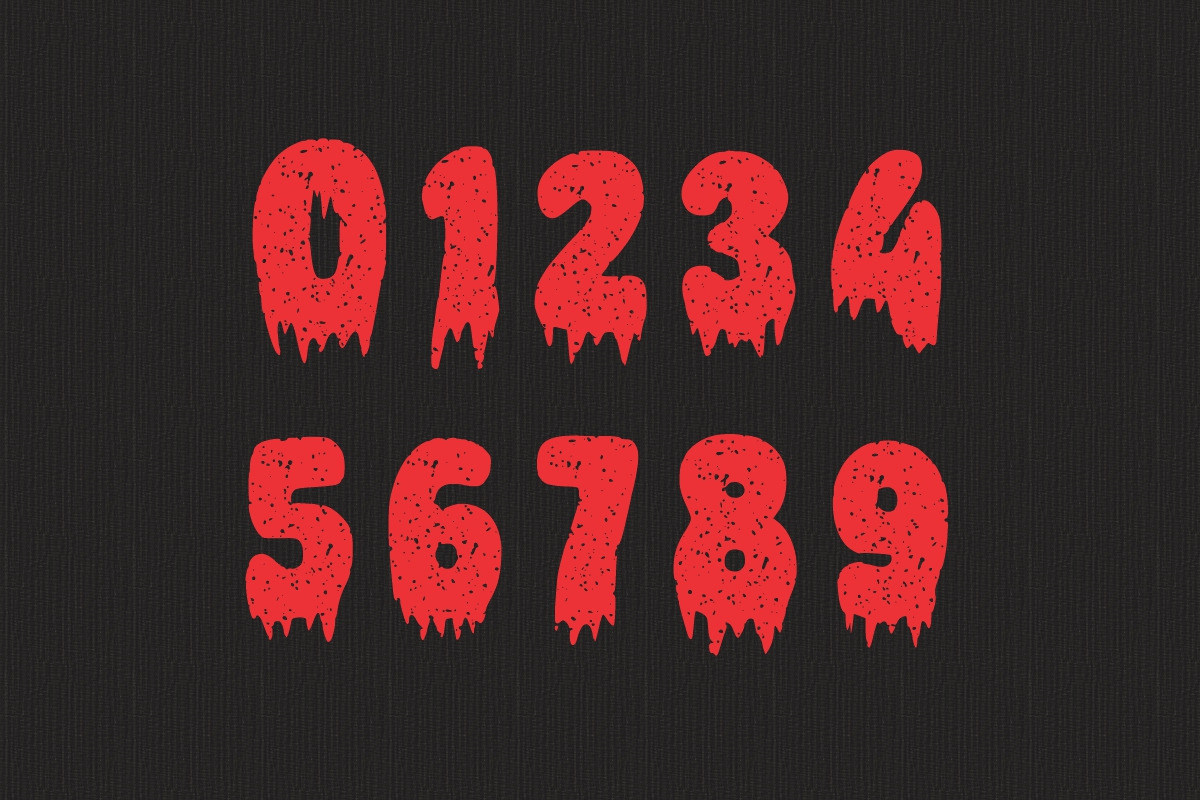Zombie Attack Horror Font, a Blackletter Font by Fourteen Letter (Photo 5 of 5)