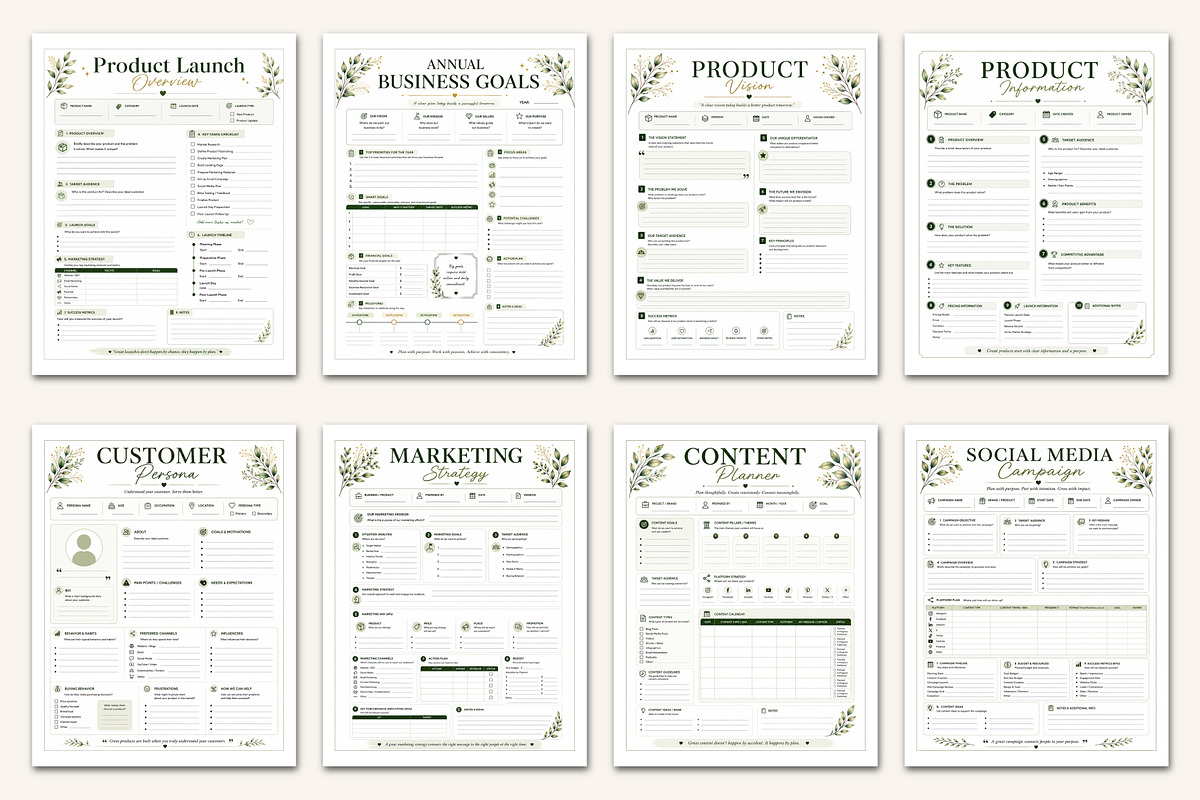 2027 Product Launch Planner, a Stationery Template by Designmela01 (Photo 2 of 5)