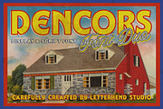 Dencors Vintage Font Duo, a Script Font by Letterhend Studio (Thumbnail 1 of 9)