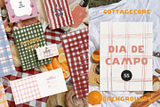 Cottagecore Picnic Backgrounds, a Background Graphic by Lana Elanor (Thumbnail 1 of 10)