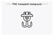Industrial Crane Hook Line Icons, an Outline Icon by Designfour (Thumbnail 6 of 7)