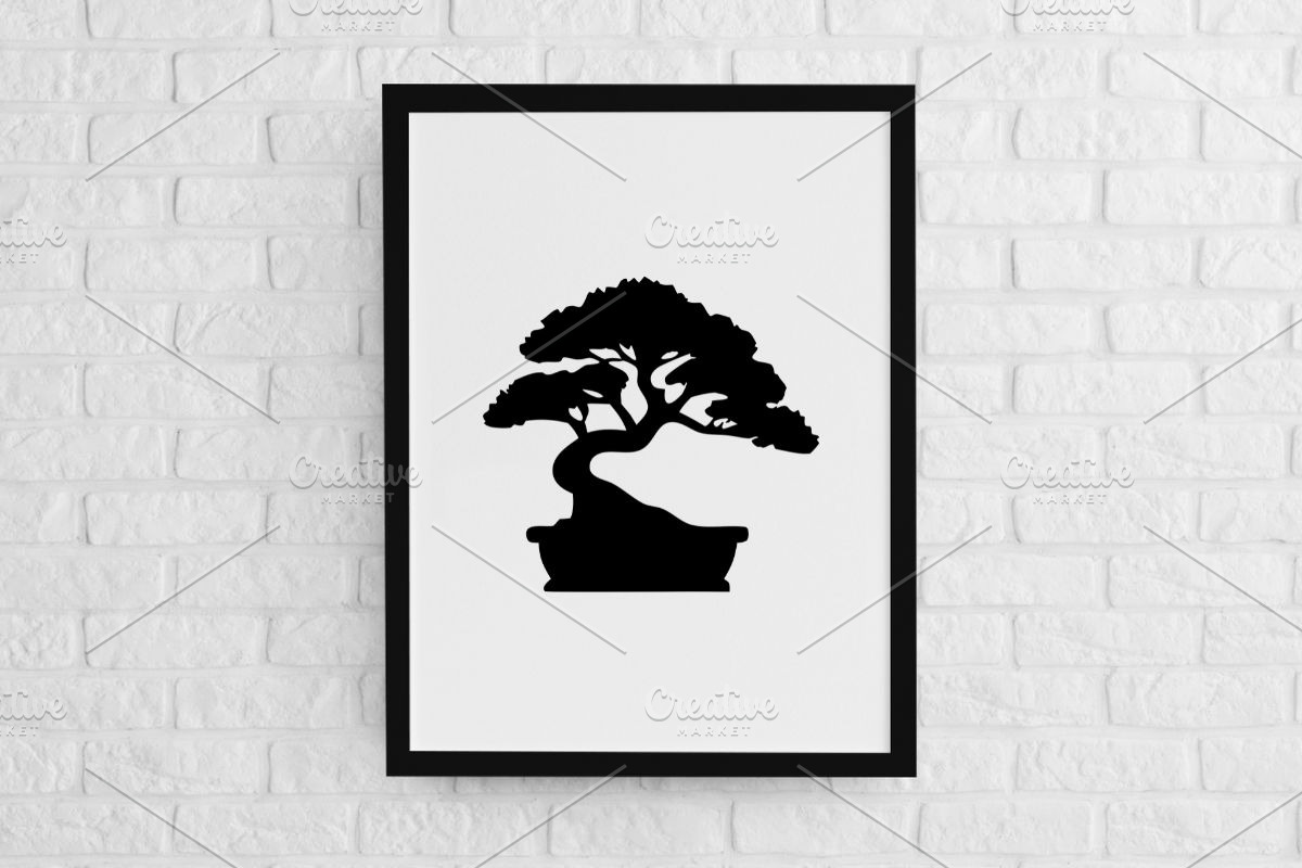 Bonsai Silhouette SVG, an Object Illustration by newminddesign (Photo 2 of 3)