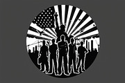 America Worker Vector Bundle, an Illustration by jahid234 (Thumbnail 2 of 21)