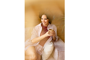 Portrait of woman with hair rollers, a Person Photo by HalfPoint