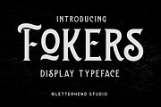 Fokers - Display Typeface, a Font by Letterhend Studio (Thumbnail 1 of 8)