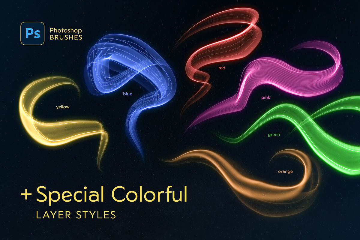 Light Painting Photoshop Brushes, a Brush Add-On by Andrew Skoch Design (Photo 11 of 11)
