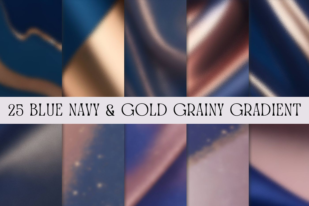 Grainy Gradient Blue Gold Texture, a Graphic by UniqueMe (Photo 3 of 13)