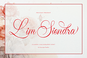 Lim Siendra | Classic Calligraphy, a Script Font by gracetype_studio (Thumbnail 1 of 12)