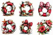 Whimsical Summer lifebuoy Clipart, an Illustration by Designworld (Thumbnail 2 of 8)