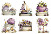 Whimsical Summer Wooden Sing Clipart, an Illustration by Daily.Designs (Thumbnail 6 of 7)