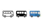 Bus Vehicle Vector Design, a Solid Icon by Artonix (Thumbnail 2 of 2)