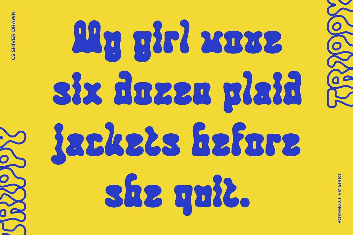 CS Shiver Drawn, a Sans Serif Font by Craft Supply Co. (Photo 3 of 8)
