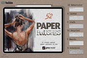 Paper Texture Brushes Procreate, a Brush Add-On by Les Frolova (Thumbnail 1 of 10)