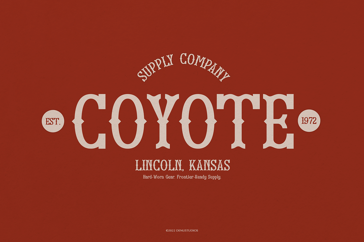 Drexia | Western Typeface, a Slab Serif Font by Denustudios (Photo 7 of 12)