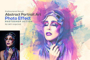 Abstract Portrait Art Photo Effect