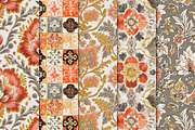 Bohemian Floral Scrapbooking Papers, a Pattern Graphic by Maishop (Thumbnail 2 of 4)