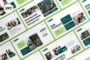 White Online Store Manager PPT, a Presentation Template by graphicook (Thumbnail 1 of 4)